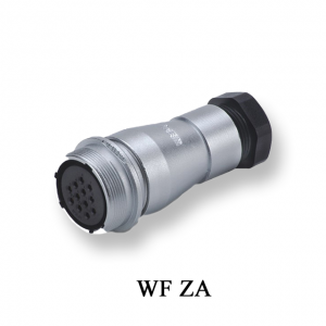 In-line receptacle  with plastic clamping-nut:WF ZA IP65