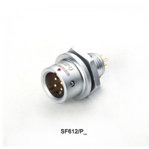 Weipu SF612/P quick push pull male metal solder cable connector receptacle for SF610/S plug
