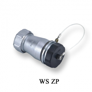 In-line receptacle for metal-hose:WS ZP