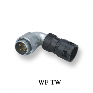 Plug with angled back shell for plastic-hose :WF TW IP55
