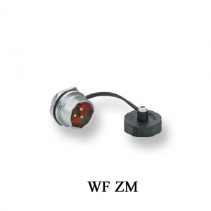 Round flange panel receptacle:WF ZM IP67