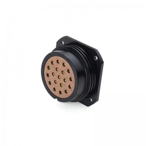 Square flange female contact receptacle IP67 WL52K19Z